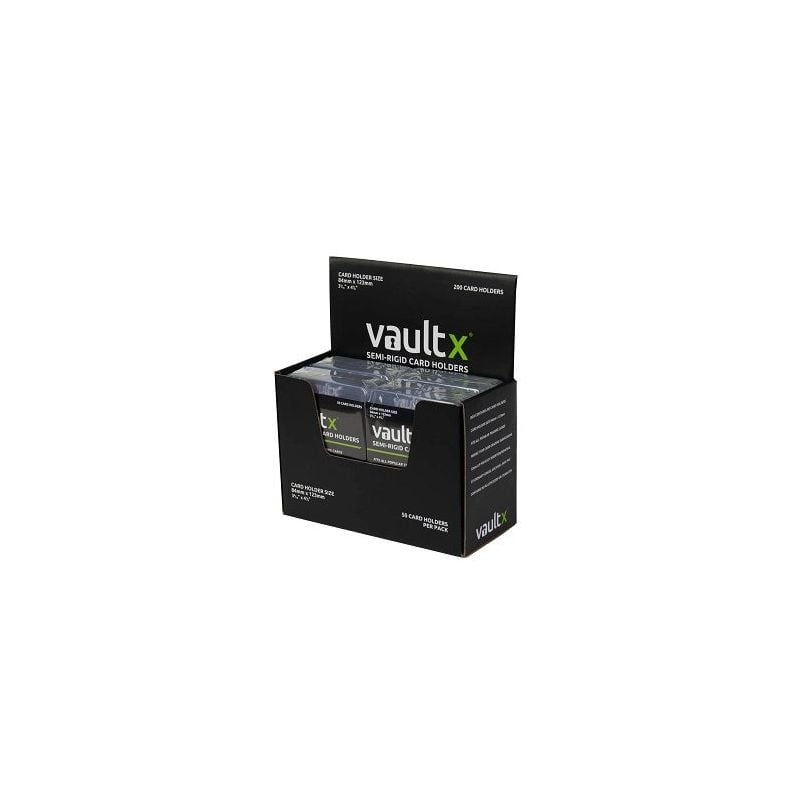 Vaultx - Card Holders - 200 Semi Rigid Toploaders 35pt