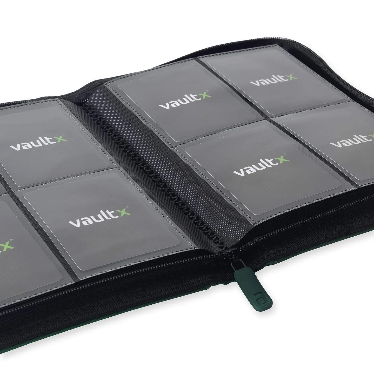 Vaultx - Binder - Zip - 4 pochettes par page - Vert Forêt