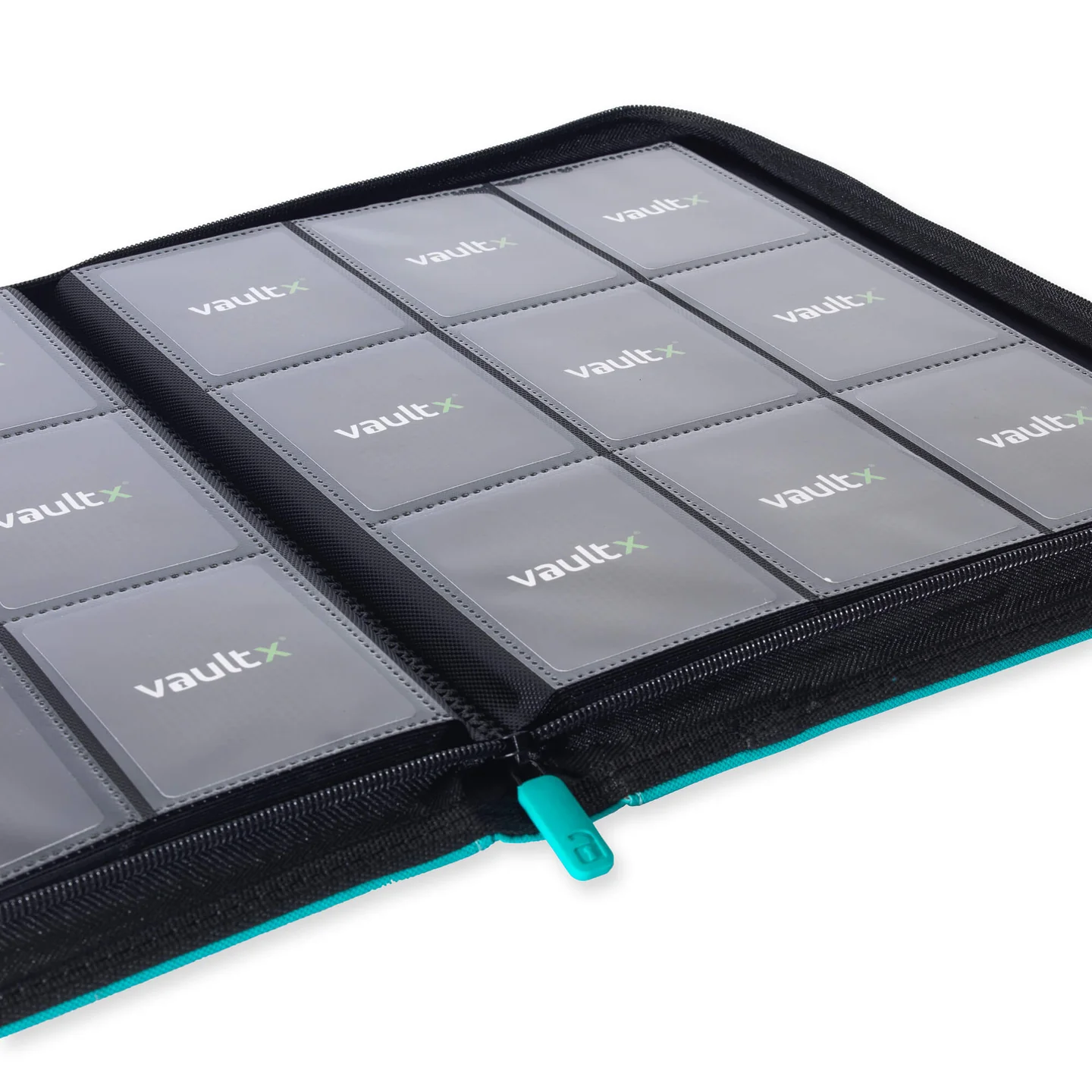 Vaultx - Binder - Zip - 9 pochettes par page - Bleu Océan