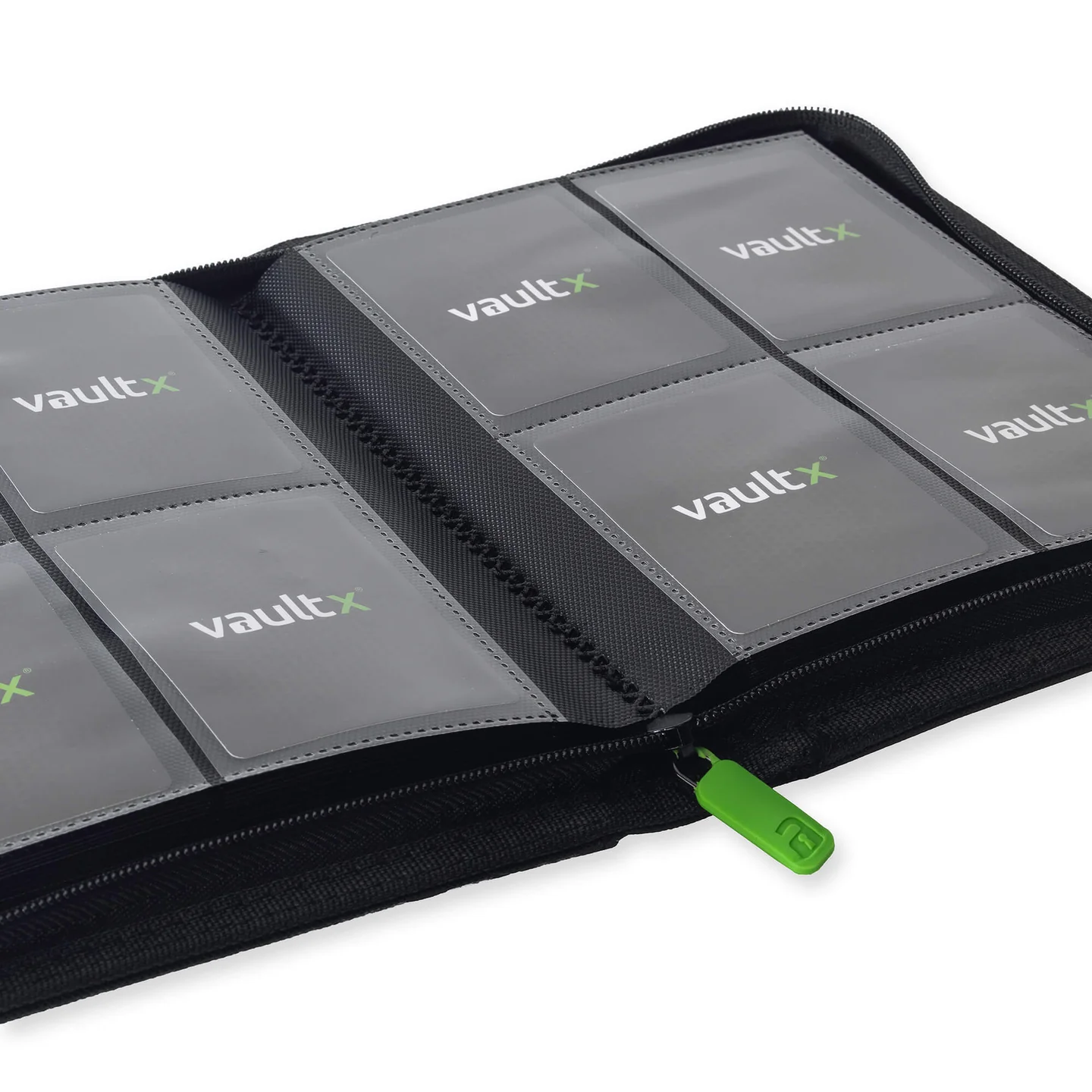 Vaultx - Binder - Zip - 4 pochettes par page - Noir