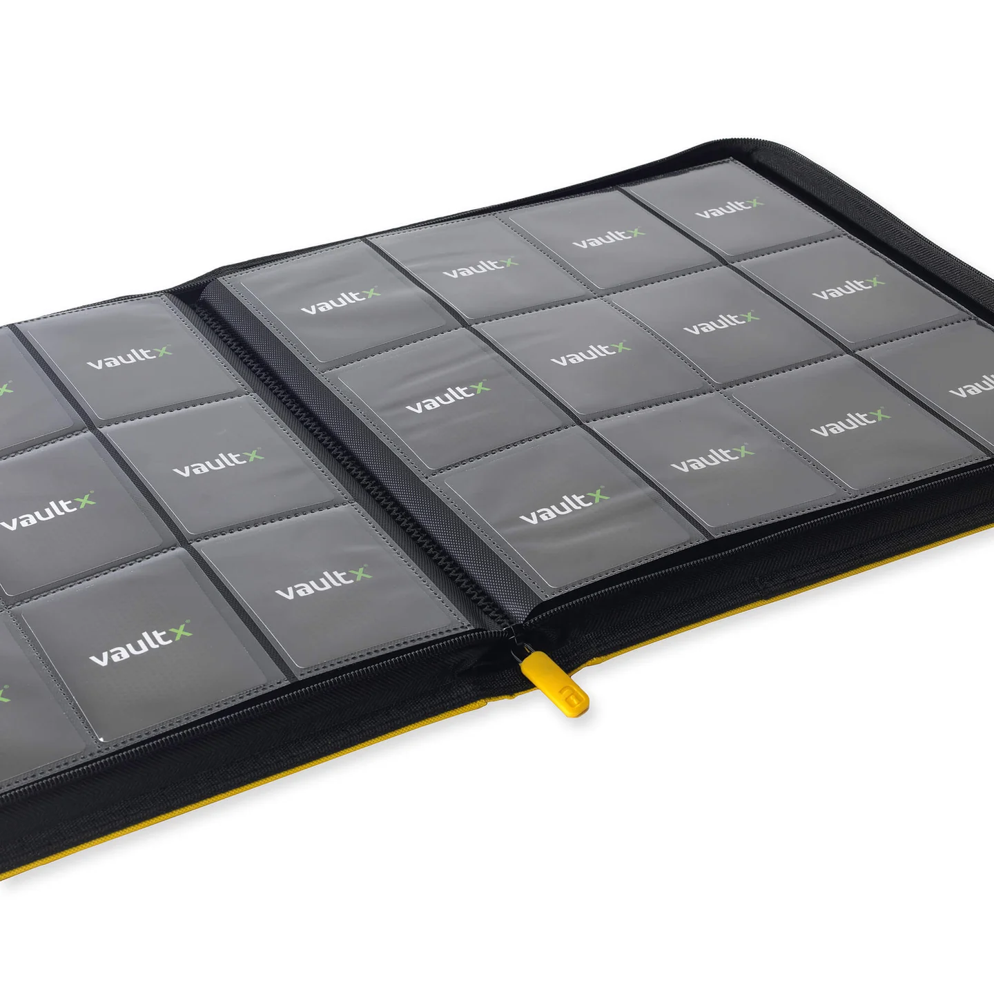 Vaultx - Binder - Zip - 12 pochettes par page - Jaune
