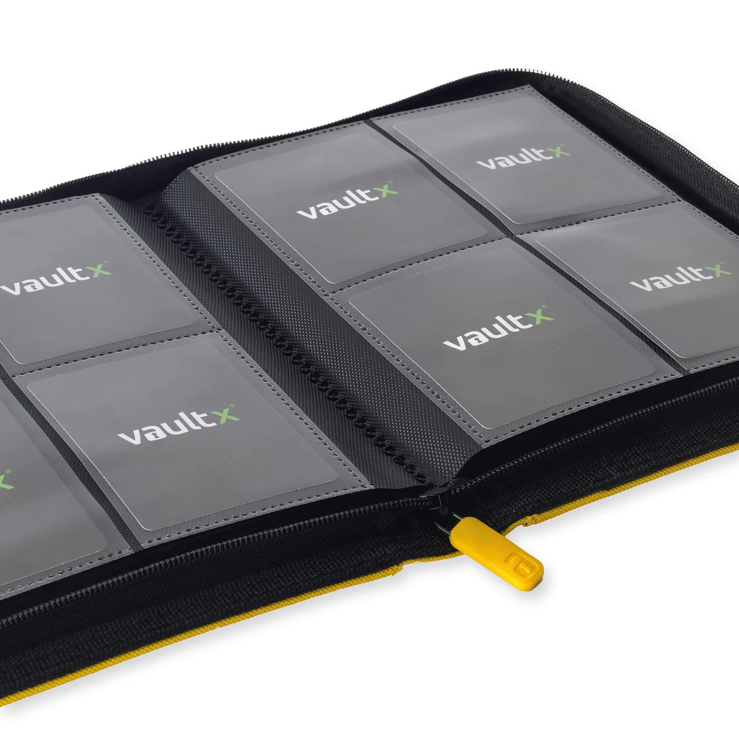 Vaultx - Binder - Zip - 4 pochettes par page - Jaune