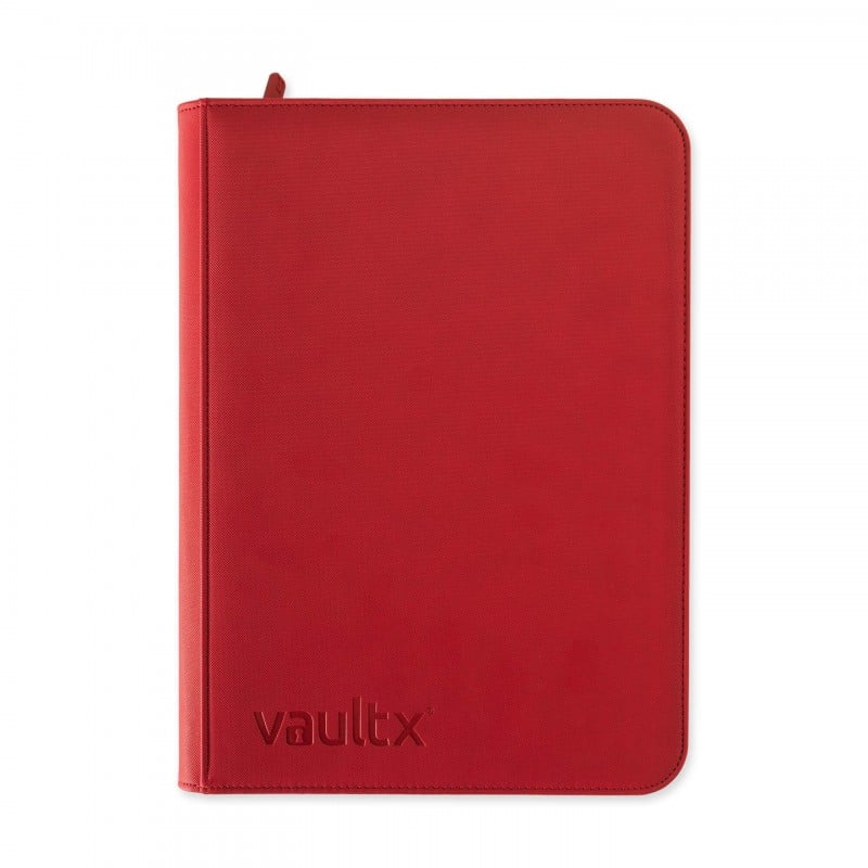 Vaultx - Binder - Zip - 9 pochettes par page - Rouge