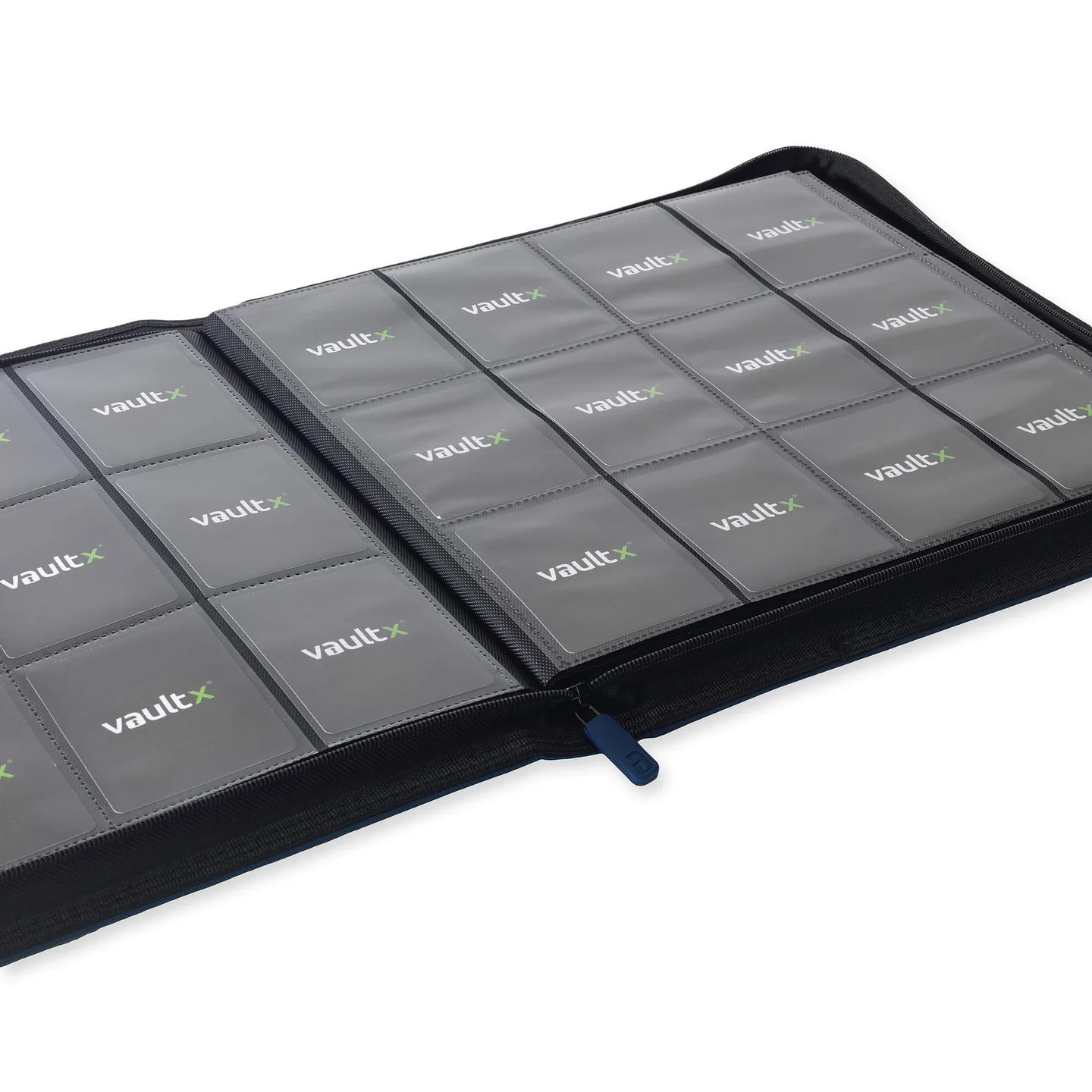 Vaultx - Binder - Zip - 12 pochettes par page - Bleu Marine